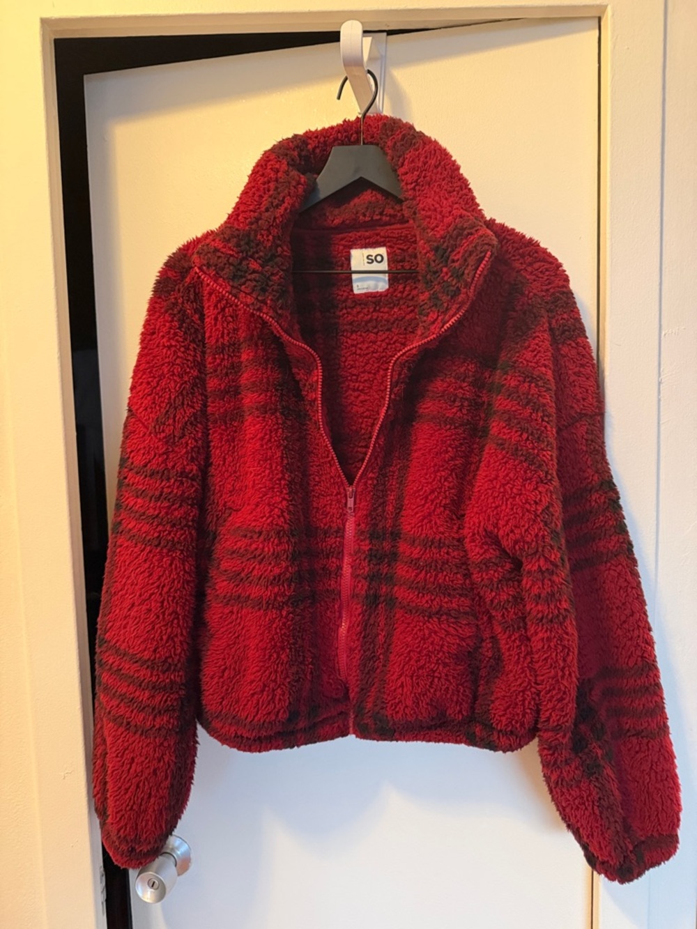 SO Red Cozy Fleece Jacket